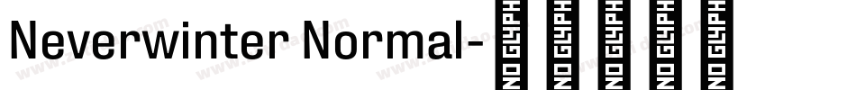 Neverwinter Normal字体转换